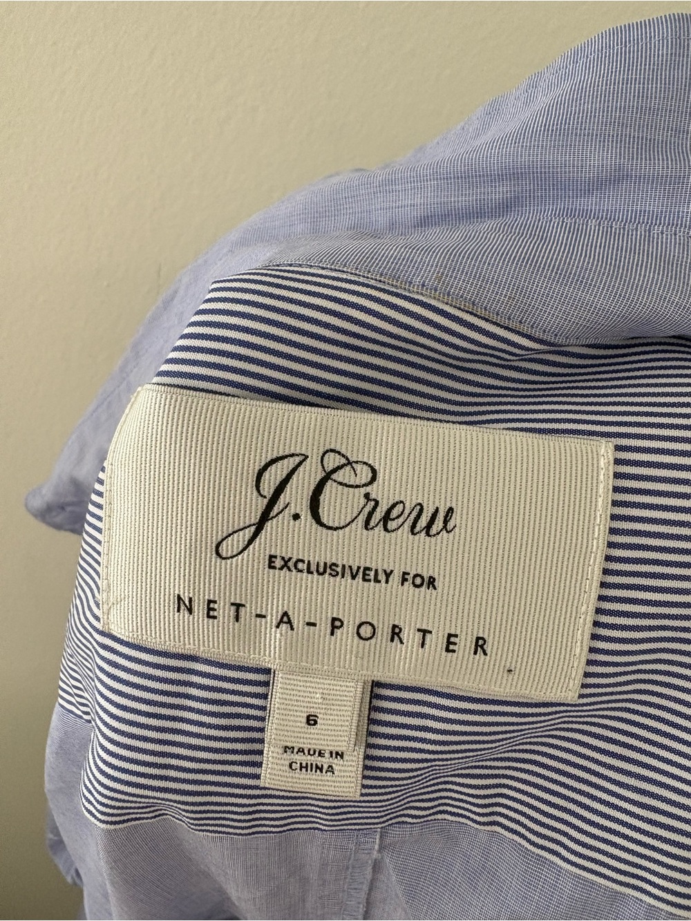 J Crew for Net-A-Porter Collab Shirt Dress Size 10 NWOT - Picture 4 of 5